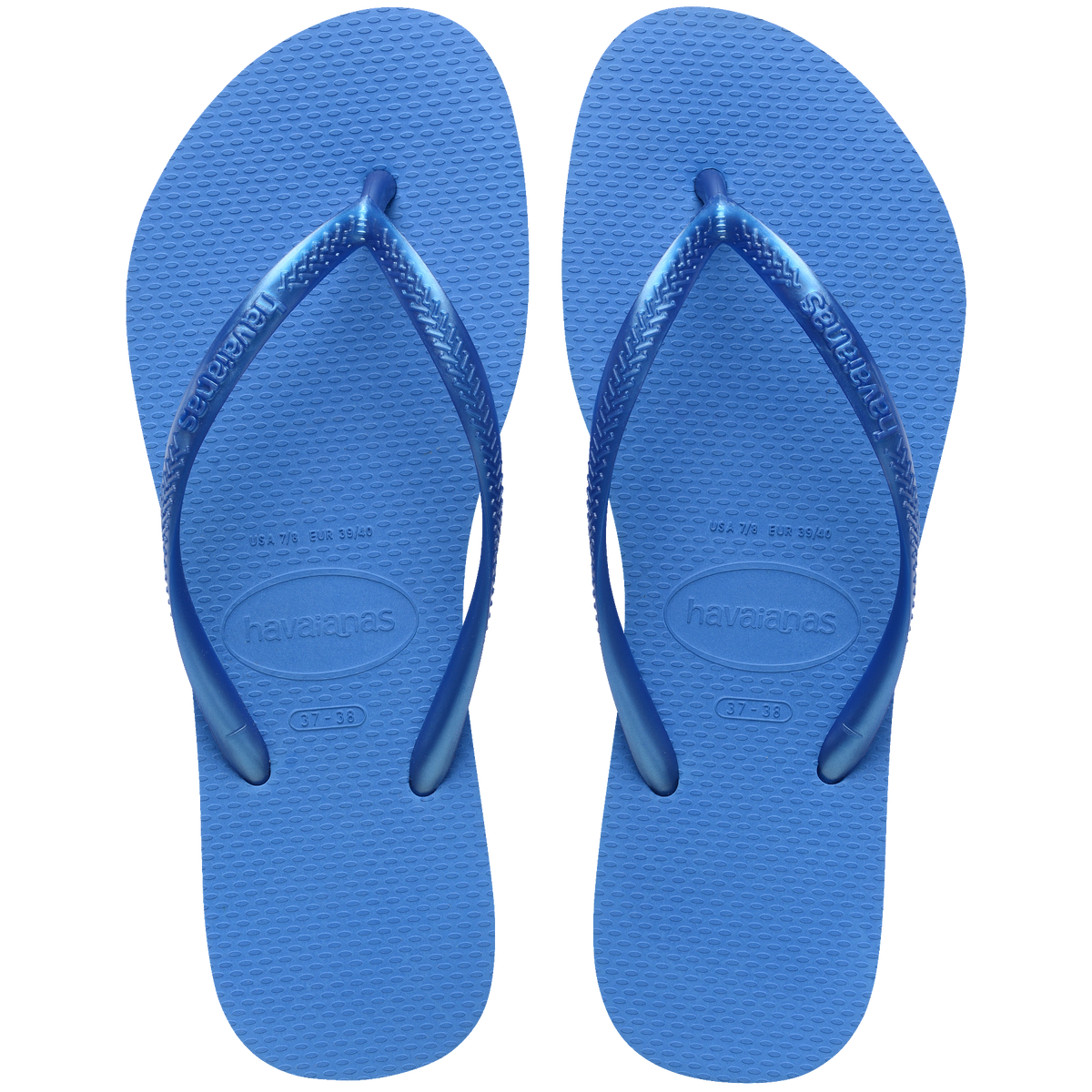 Women's Slim Flip Flops - BRILLIANT BLUE