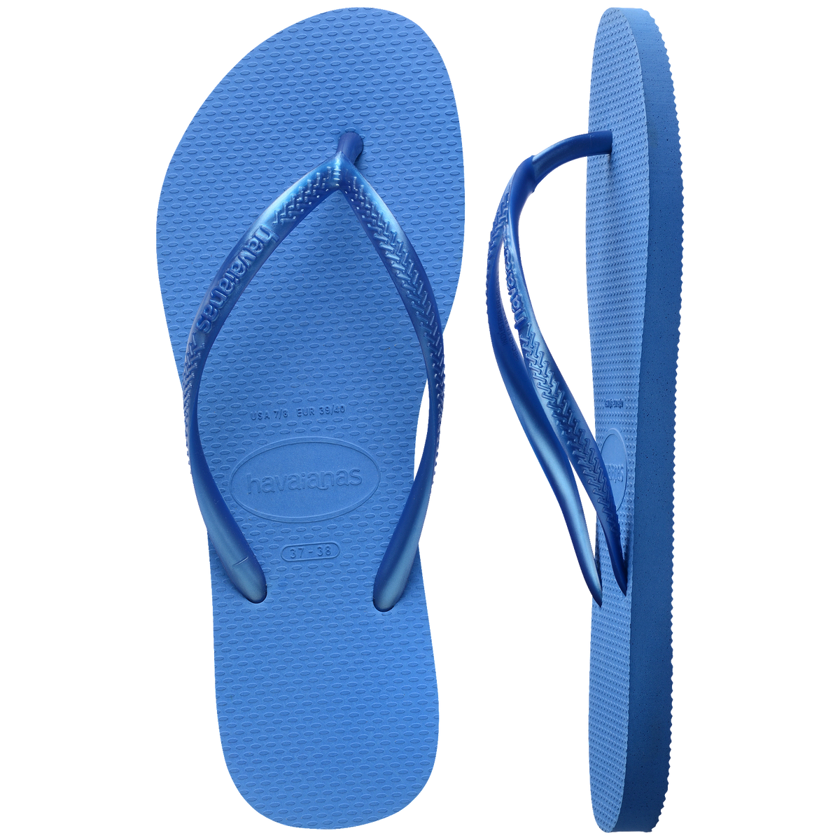 Women's Slim Flip Flops - BRILLIANT BLUE