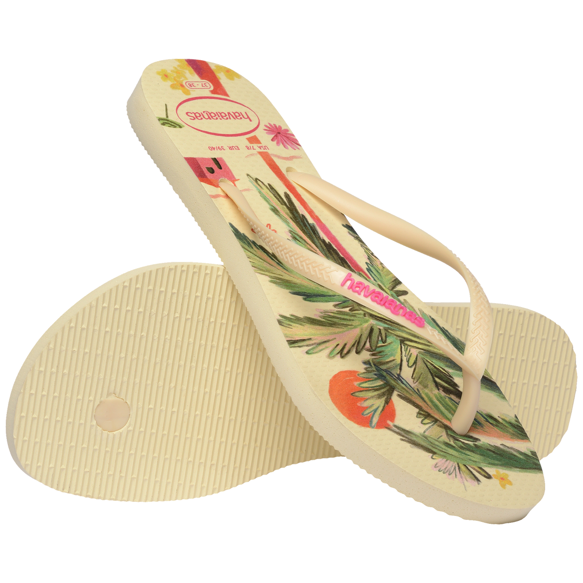 Women's Summer Bliss Slim Flip Flops - BUTTERCREAM