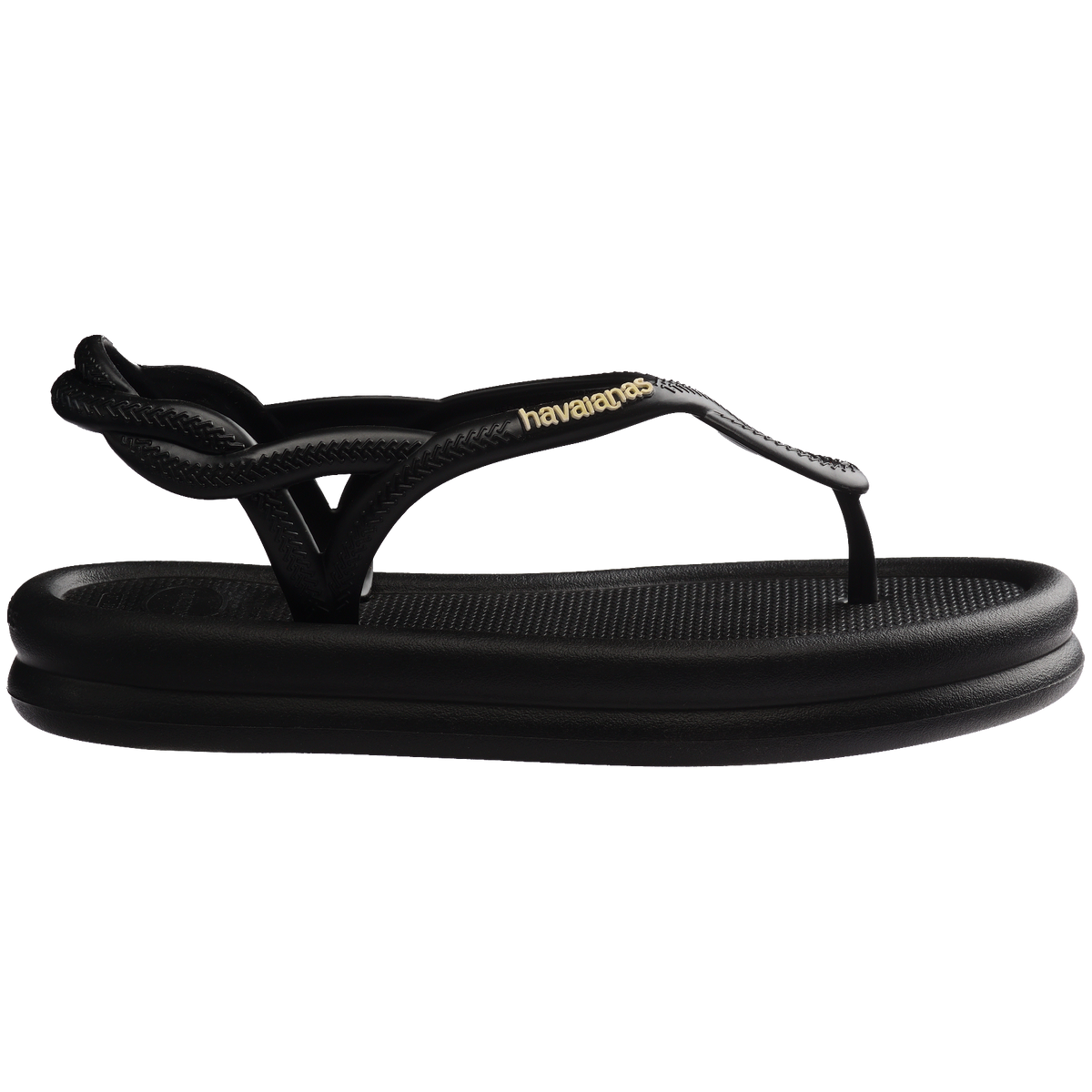 Women's Luna Puffed Sandals - BLACK