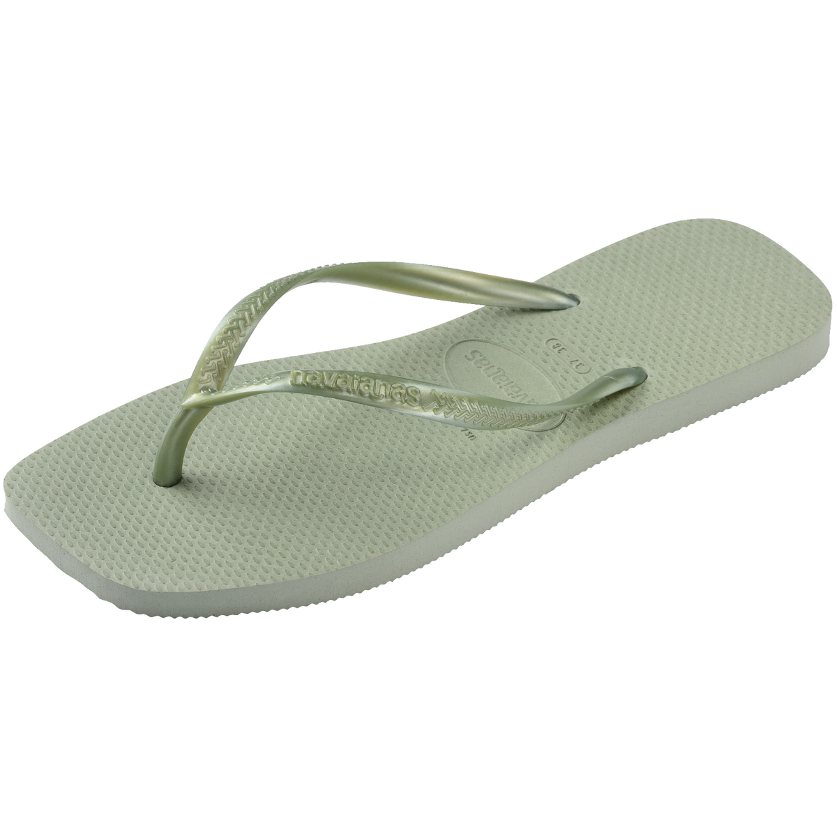 Women's Slim Square Flip Flops - SMOKE GREEN