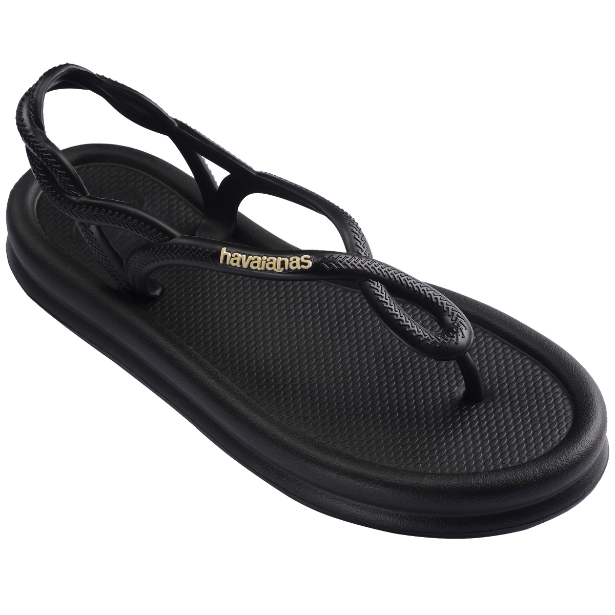 Women's Luna Puffed Sandals - BLACK